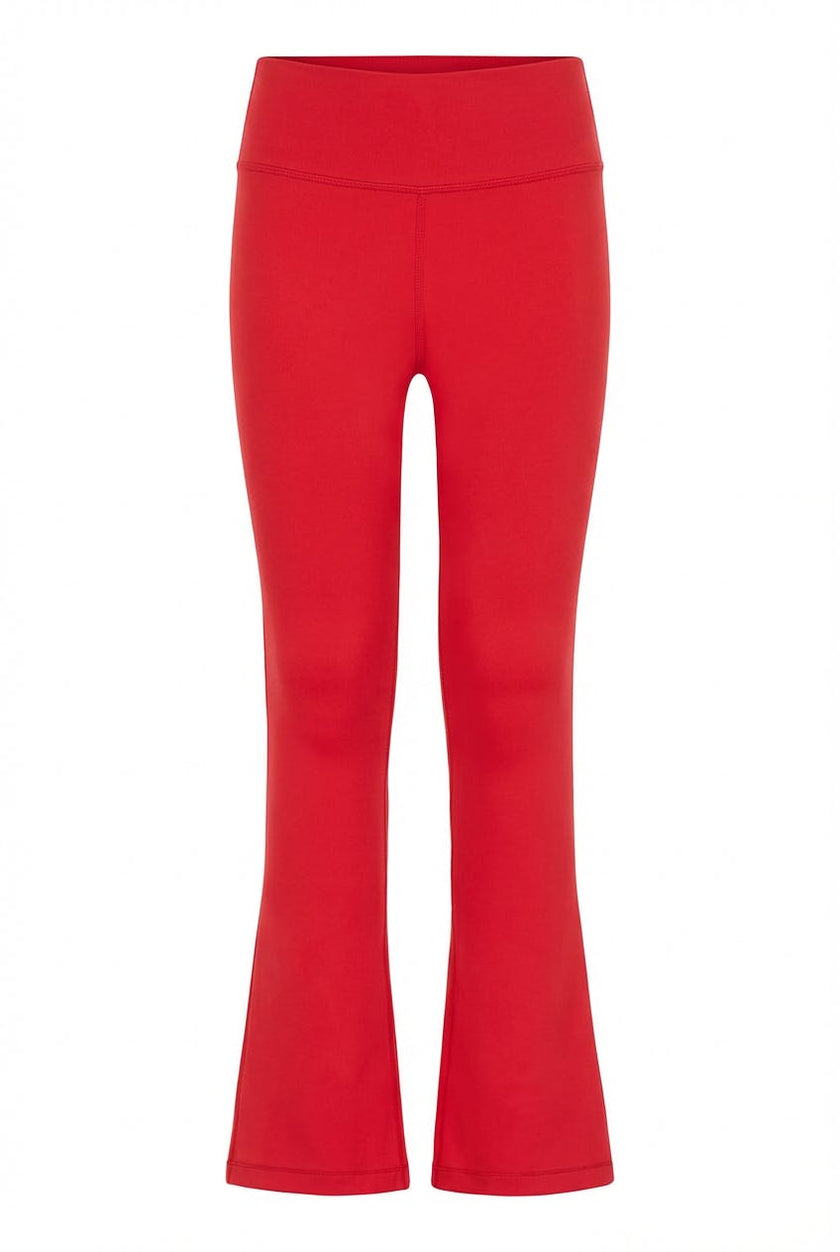Florie Flare Leggings Red