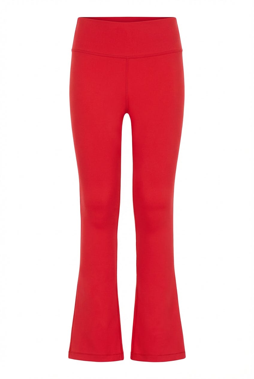 Florie Flare Leggings Red