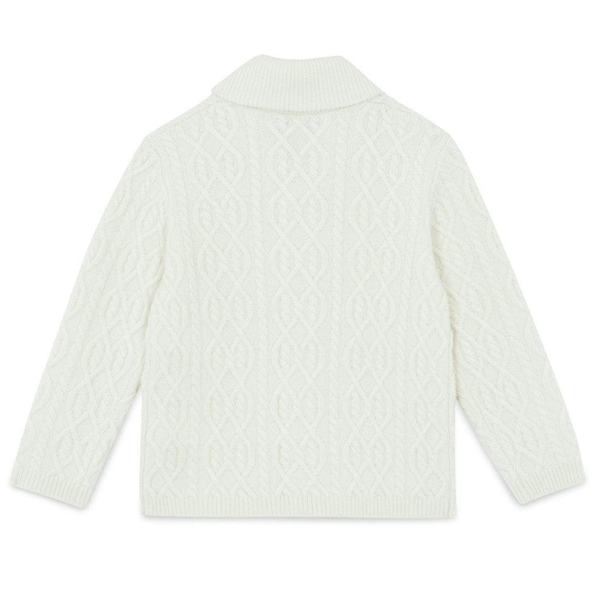 TARTINE ET CHOCOLAT HIGH-NECK WOOL SWEATER - NACRE