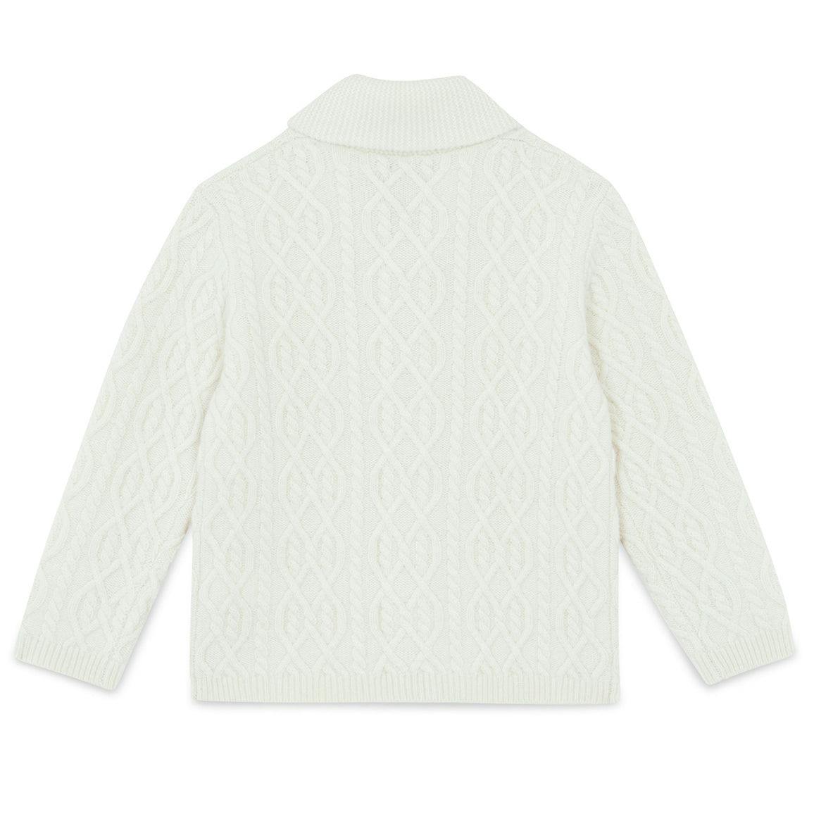 TARTINE ET CHOCOLAT HIGH-NECK WOOL SWEATER - NACRE