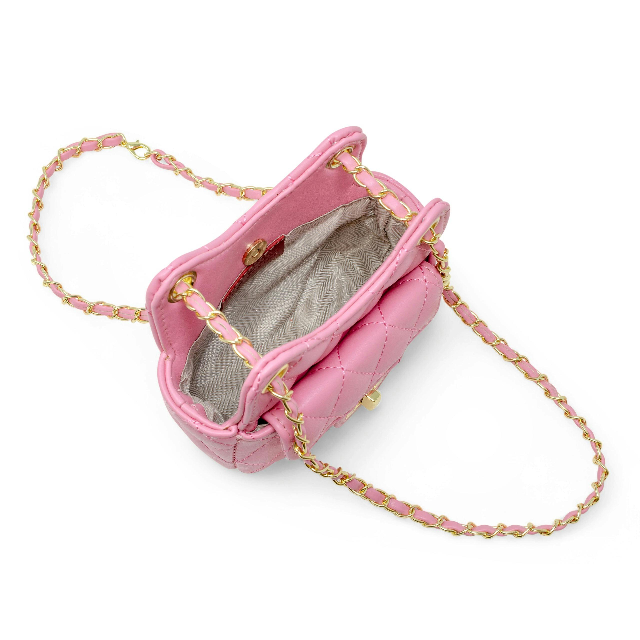 Girls Tiny Quilted Treasure Purse