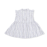 Kimberly Floral Stripe - Western Pearl Snap Dress & Bloomer