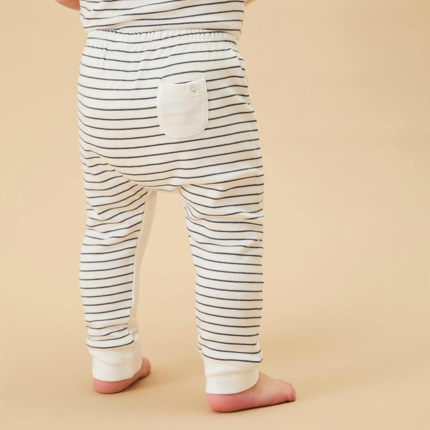 Everyday Joggers - Grey Stripe & White