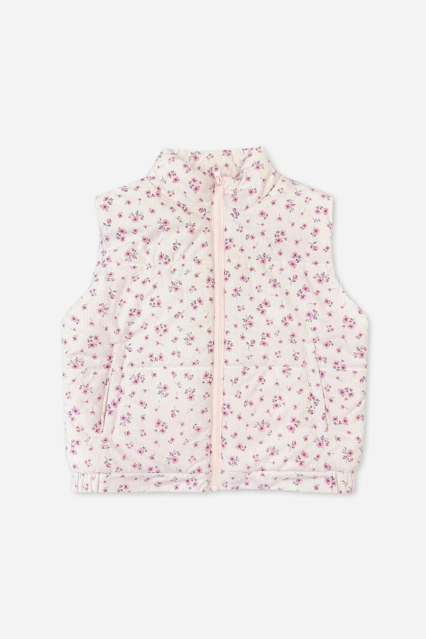 Relaxed Cuorduroy Puffer Vest