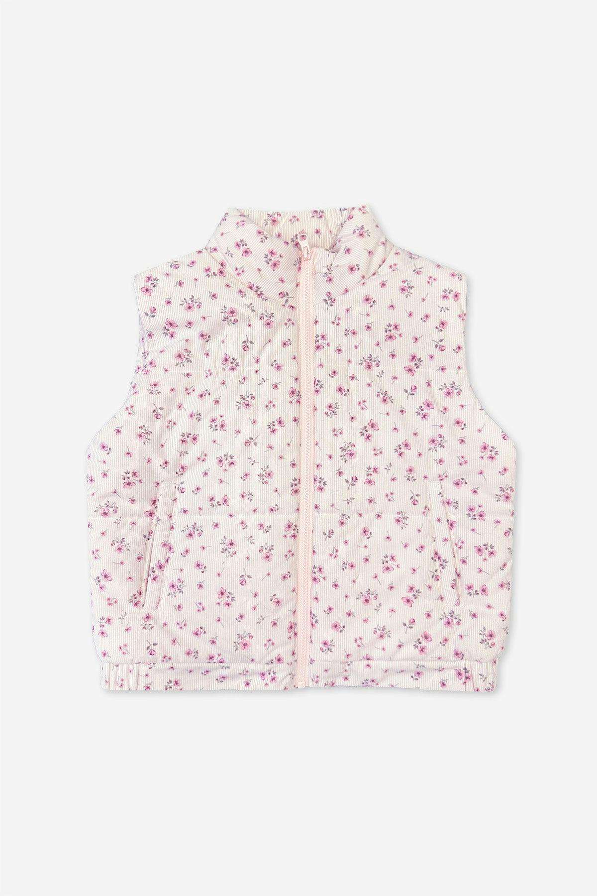 Relaxed Cuorduroy Puffer Vest