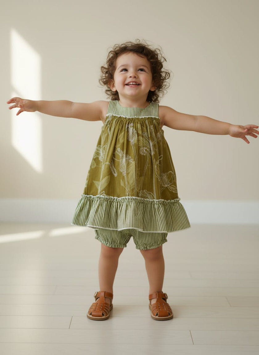 Yana Swing Dress Green
