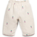Pineapple Embroidered Pants