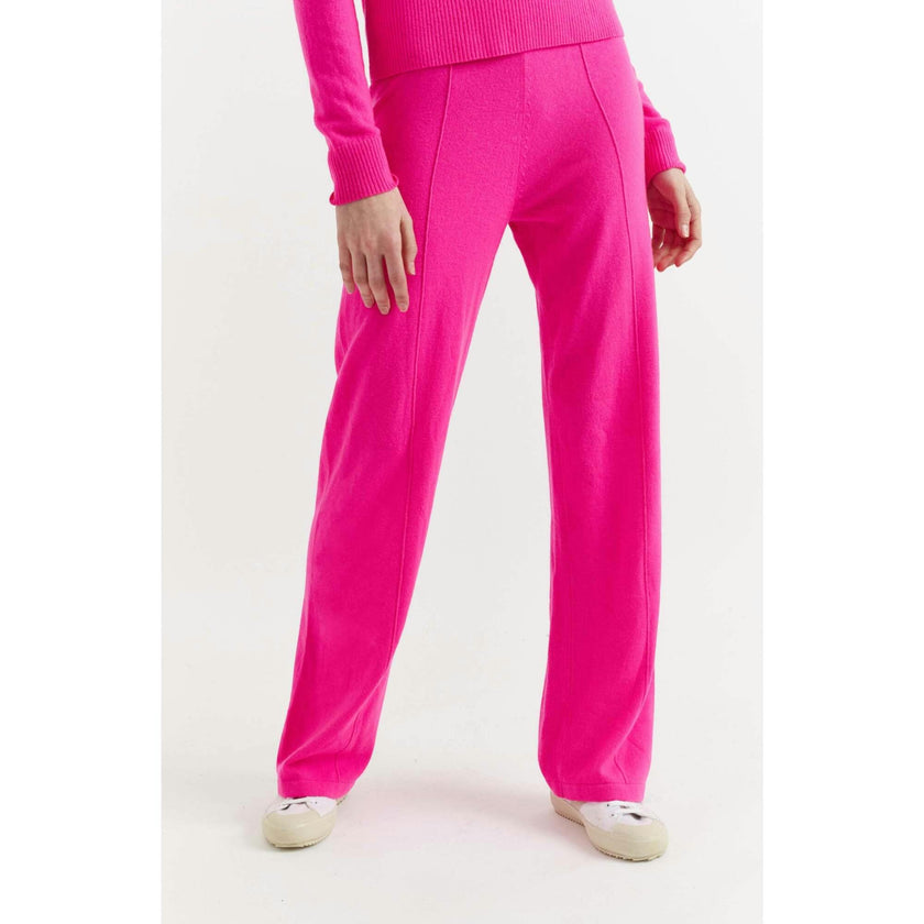 Wool & Cashmere Wide Leg Track Pant