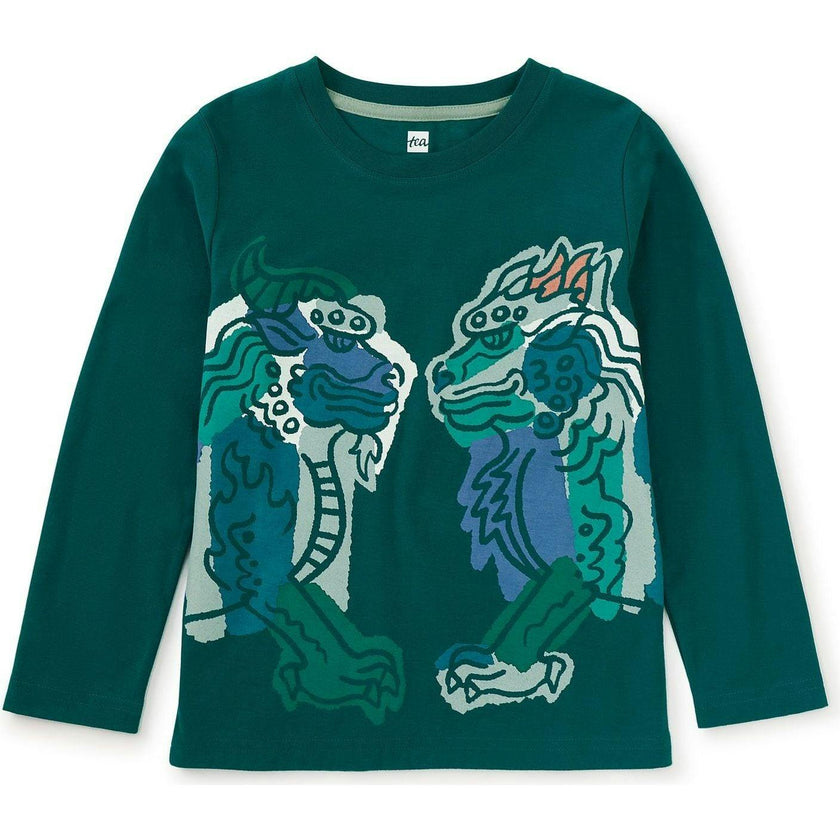 Mythical Xiezhi Graphic Tee, Green