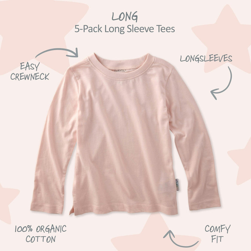 LONDON 10-Pack Toddler Long Sleeve T-Shirts