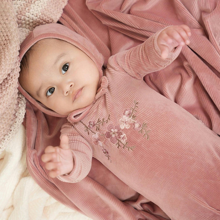 Cherry Blossom Long Sleeve Footie