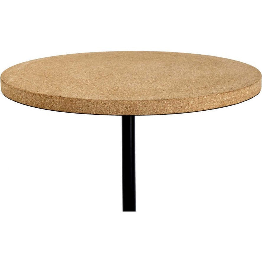Calix 23.5" Contemporary Minimalist Metal/Cork Round End Table