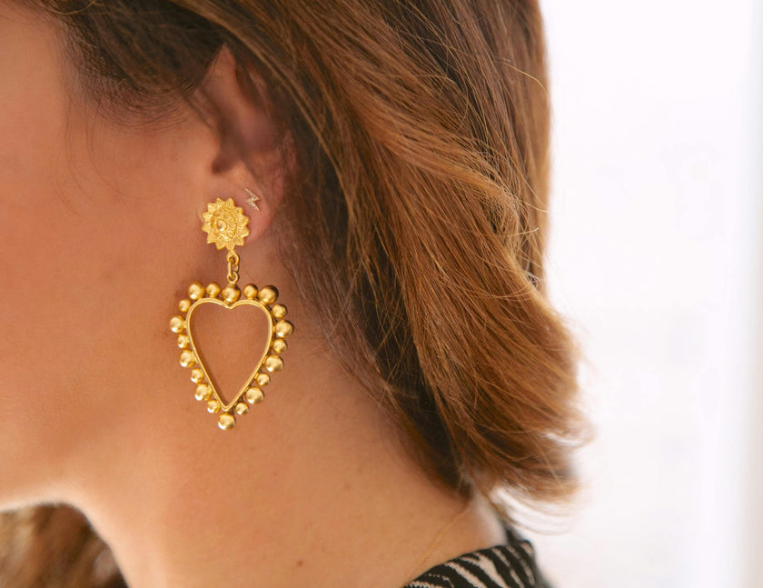 Heart Of Gold Earrings