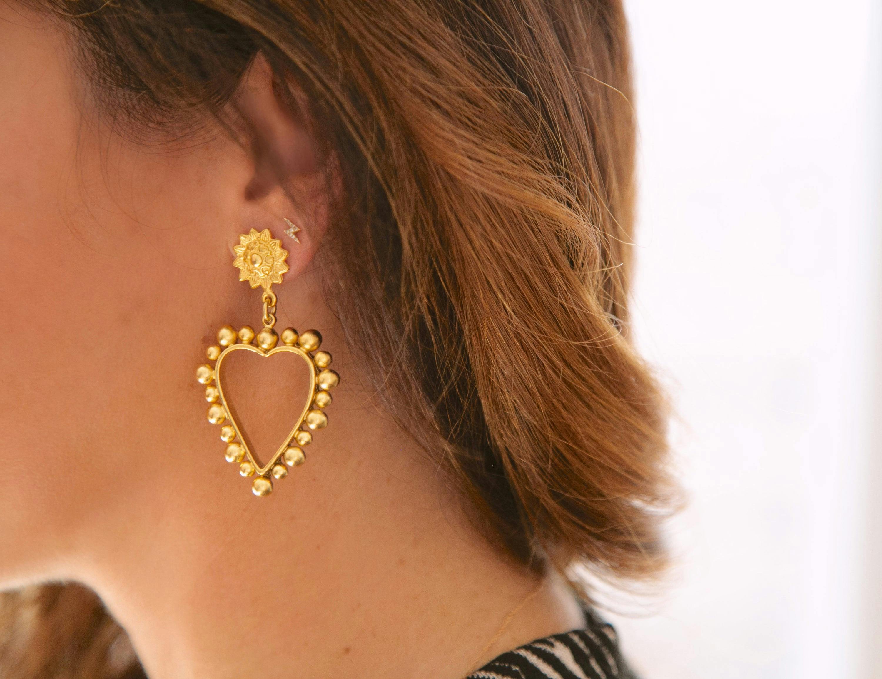 Heart Of Gold Earrings