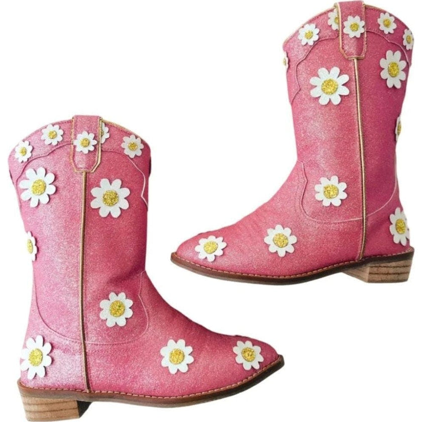 Cowgirl Oopsie Daisy Boots, Pink