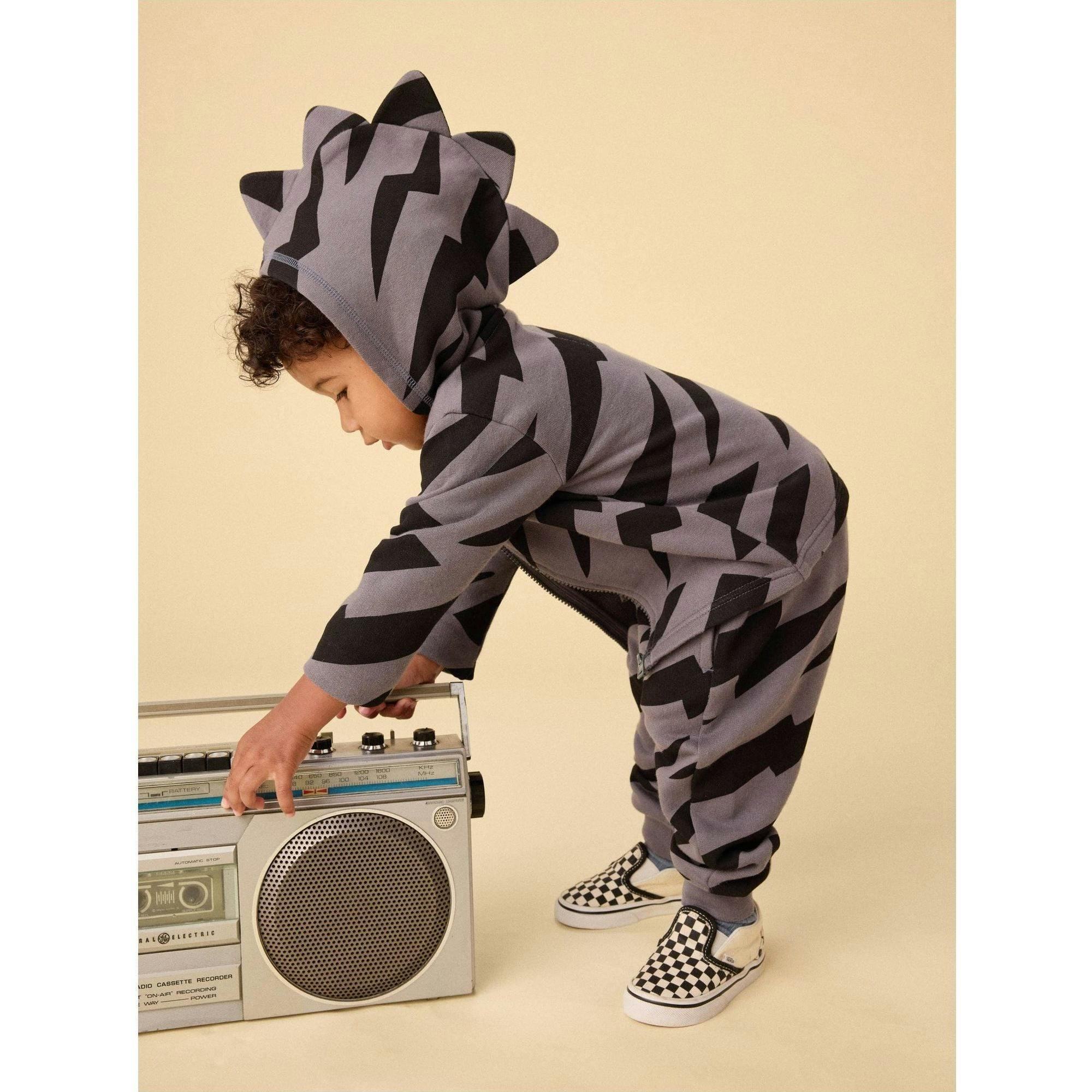 Spike Out Baby Hoodie, Grey