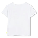 White Multicolored Sequin Carnival T-Shirt
