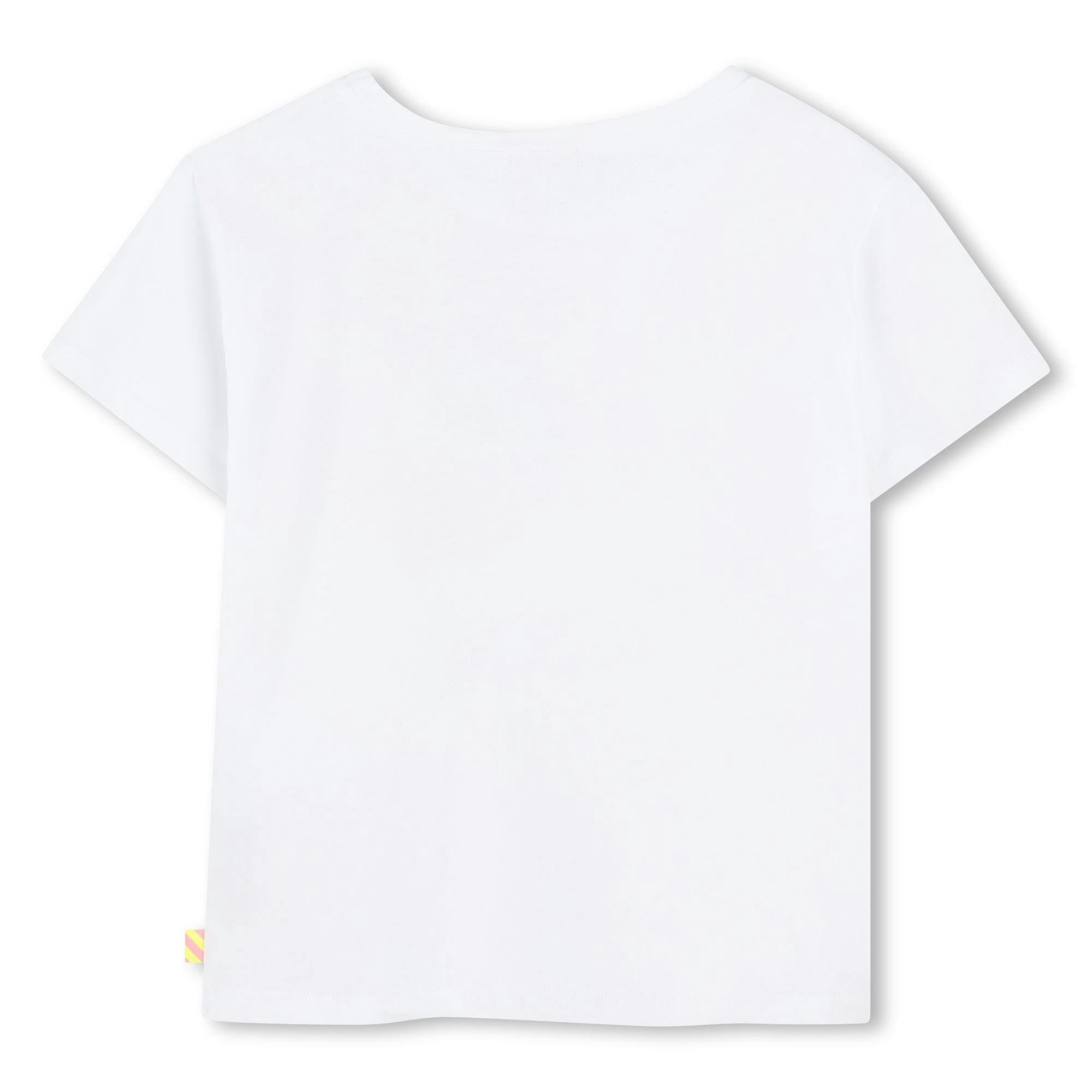 White Multicolored Sequin Carnival T-Shirt