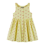 Button Front Dress | Yellow Strawberry