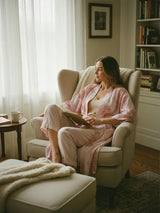 Block-Printed Cotton Women'S Robe