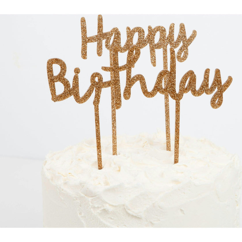 Happy Birthday Acrylic Toppers