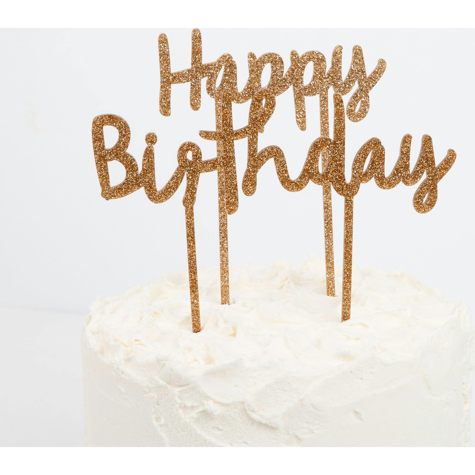 Happy Birthday Acrylic Toppers