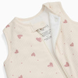 Hearts Ribbed Front Opening Sleep Sack 1.5 TOG