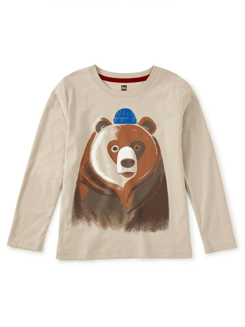 Beanie Bear Graphic Tee, Mist