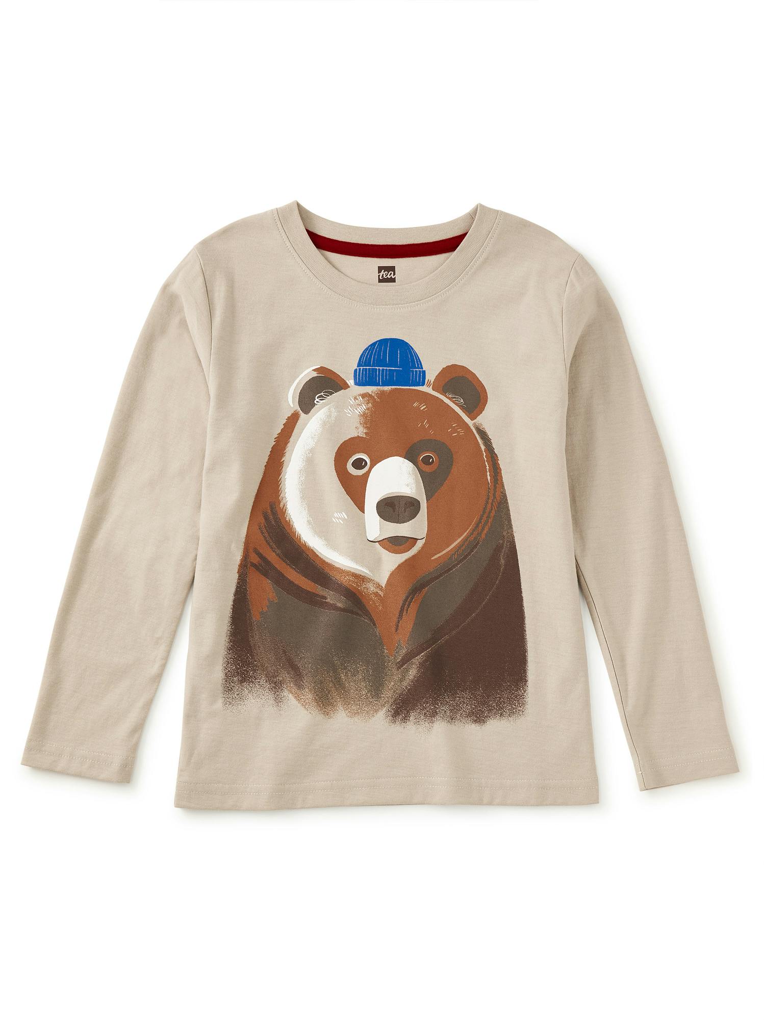 Beanie Bear Graphic Tee, Mist