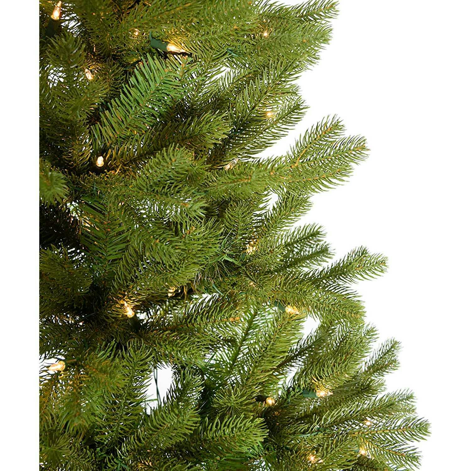6-Foot Pre-Lit PE Half Tree with Stand