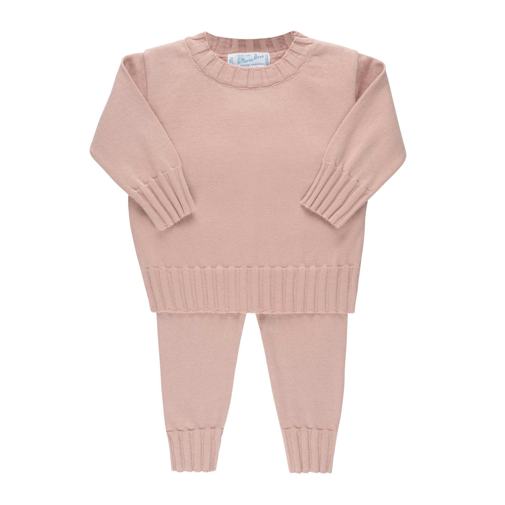 Remi Ribbed Knit Set Vintage Blue