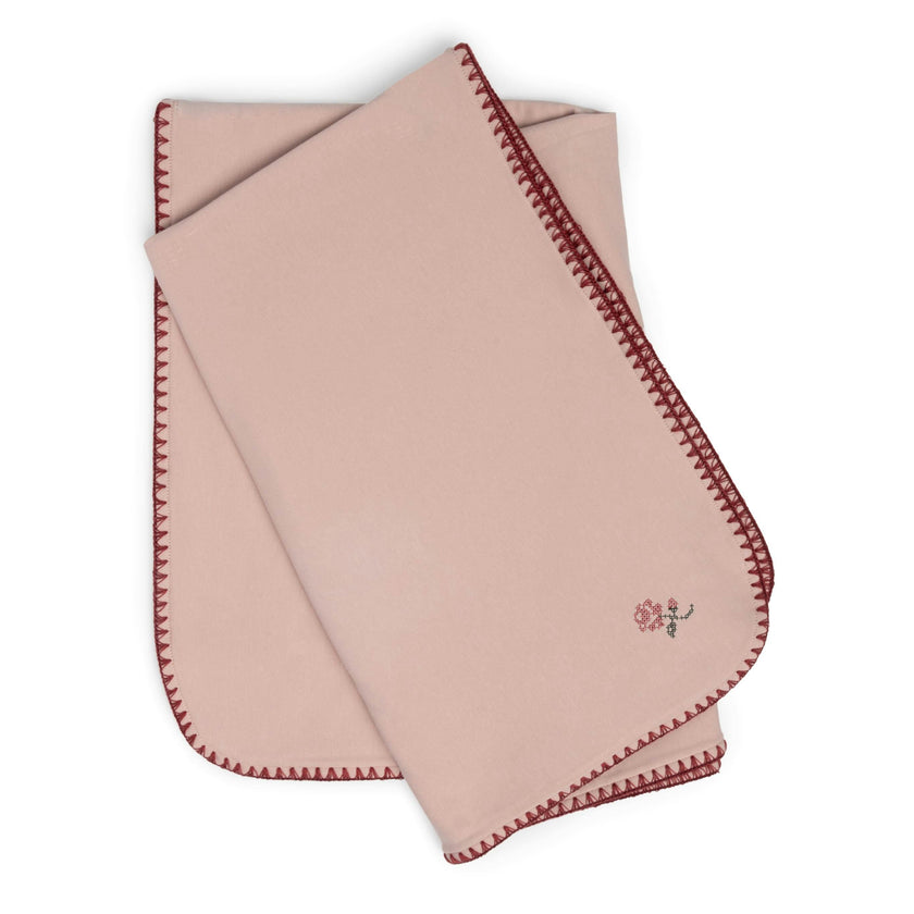 Embroidered Blanket Pink