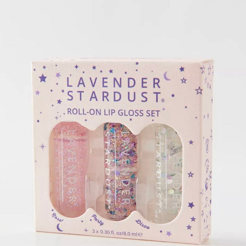 Roll- On Glitter Lip Gloss Trio