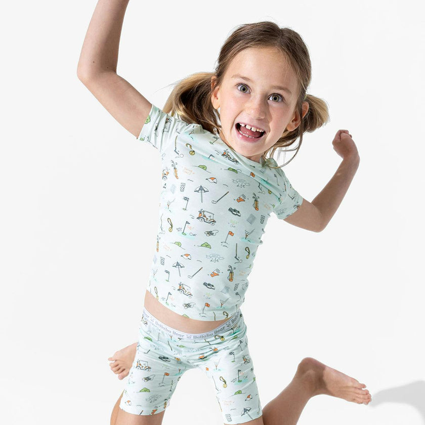 Golf Bamboo Kids Pajama Short Set