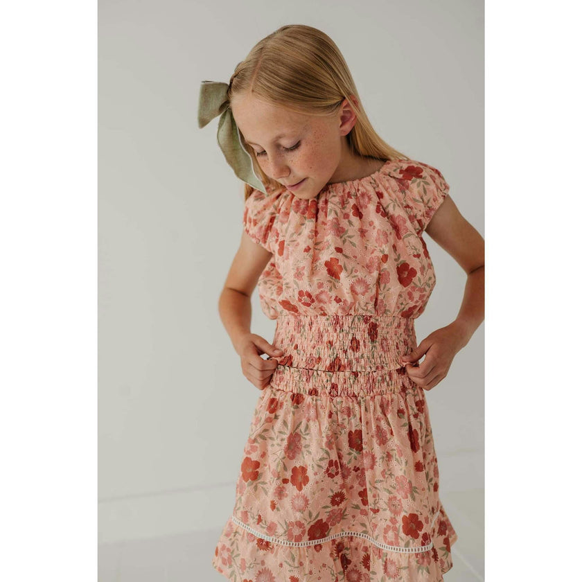 Eyelet Peasant Top