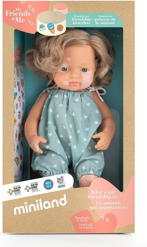 My Friends and Me Collection Baby Girl Doll with Dark Blonde Hair and Vitalago - 15"