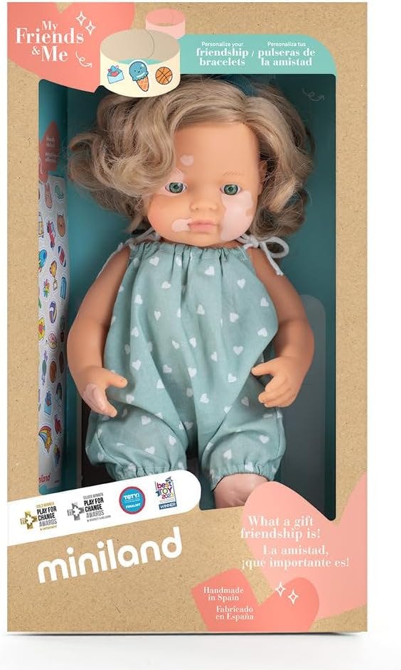 My Friends and Me Collection Baby Girl Doll with Dark Blonde Hair and Vitalago - 15"