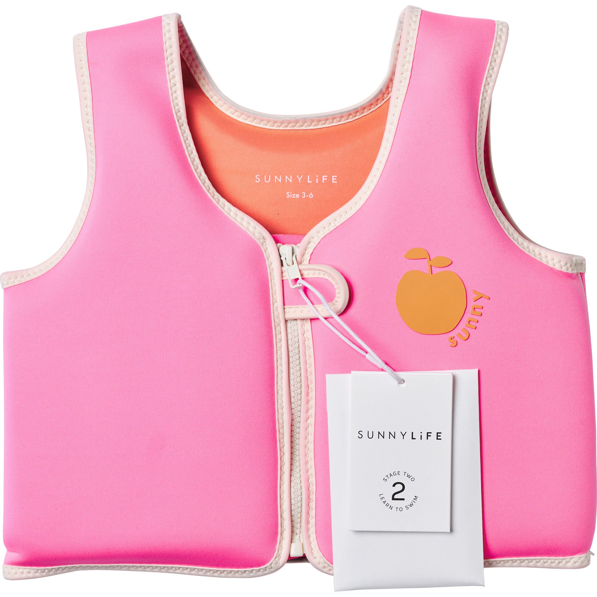 Float Vest: 3-6Y - Poppy the Peach