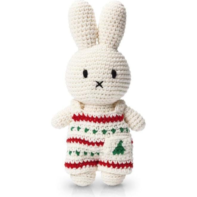 Miffy in Christmas Crochet Dress