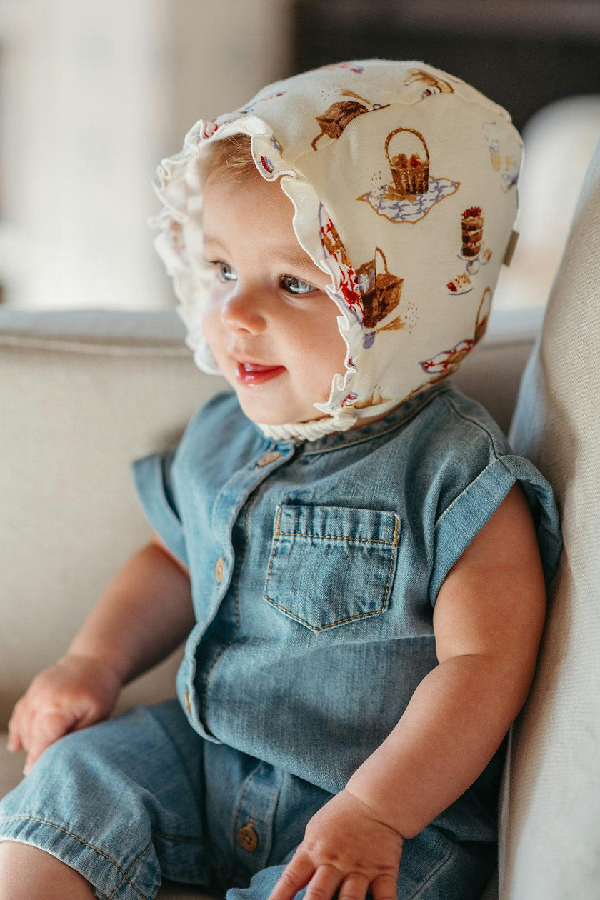 Cotton Stretch Bonnet