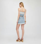 The Tyla Skirt - Dusty Blue Gemstone Mosaic Scarf