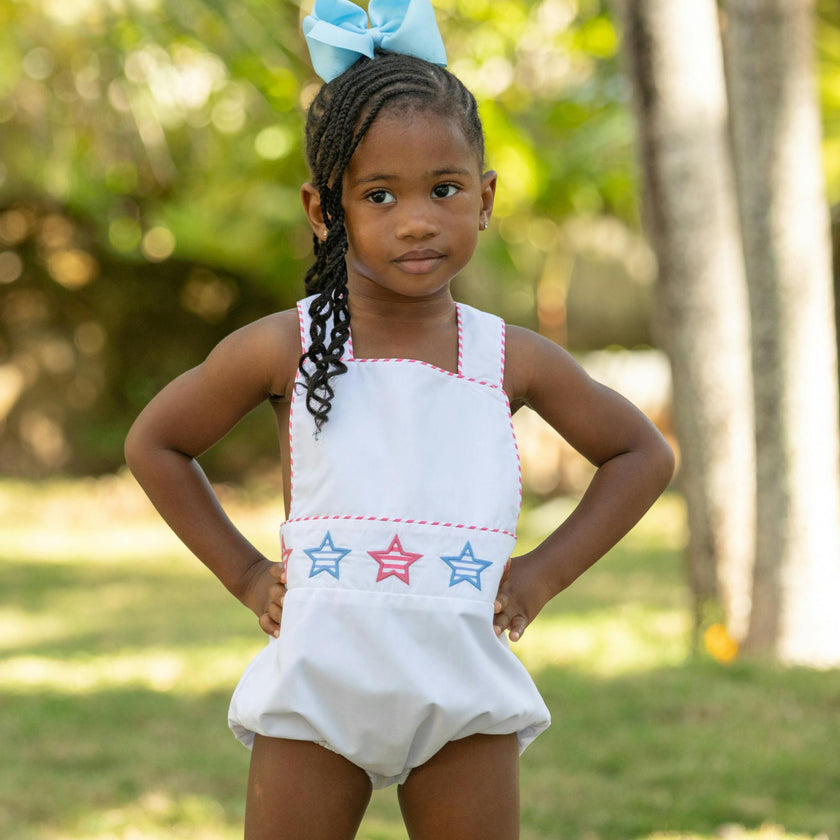 Henry Sunsuit in Striped Stars (Unisex)