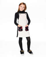 Glittering French Terry Overall Dress