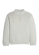 Quarter Zip Sweater - Gray