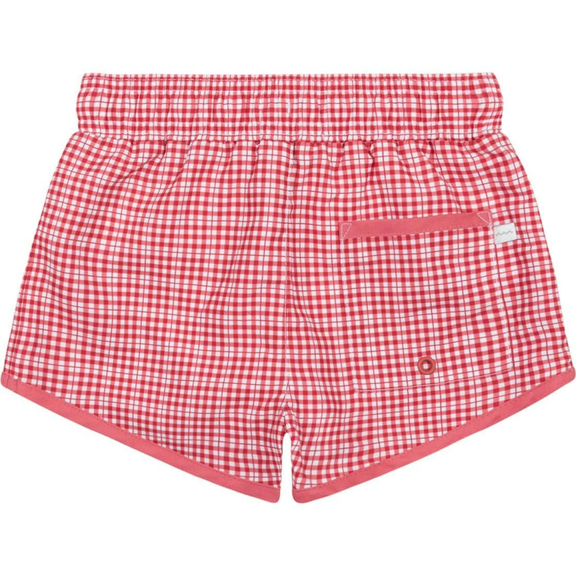Boys Poppy Gingham Boardie