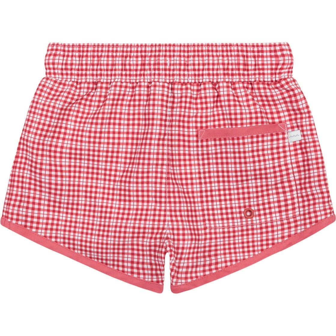 Boys Poppy Gingham Boardie