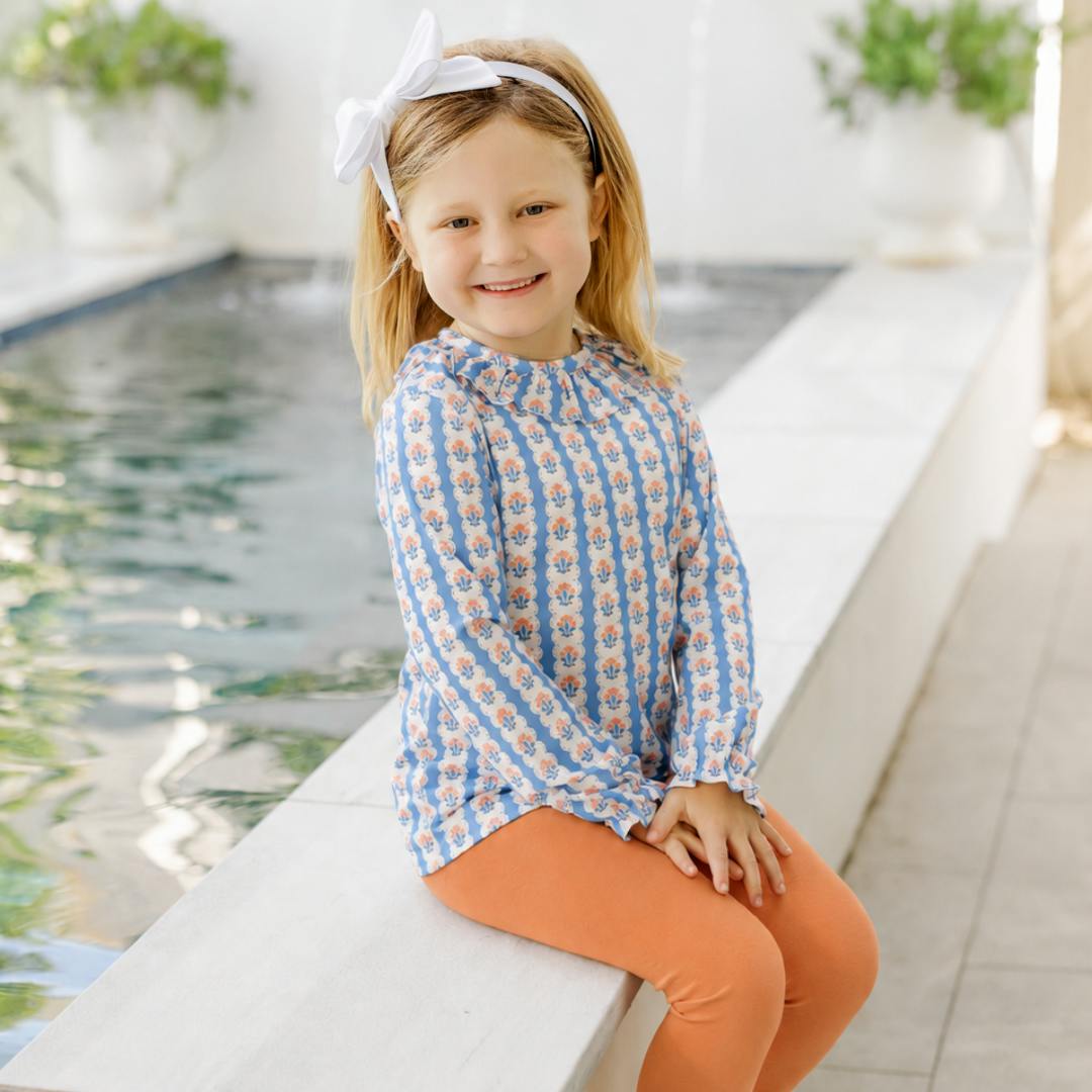 Lulu Girls' Legging Set - Harvest Ribbon Floral