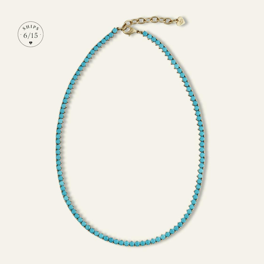 Turquoise Tennis Necklace