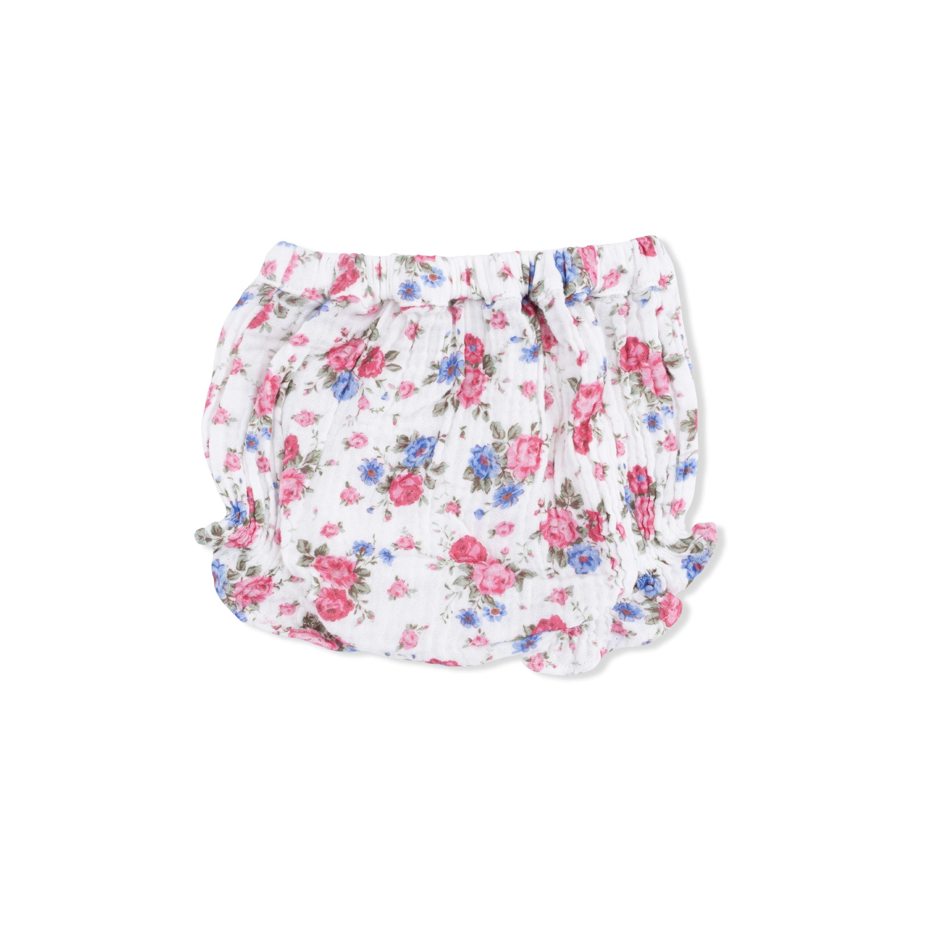 Cabbage Roses - Ruffle Back Top and Bloomer