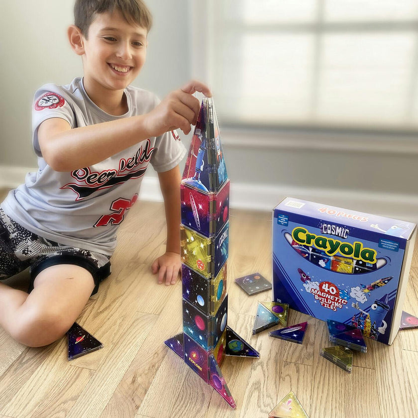 Crayola Cosmic Magnetic Tiles 40 Piece Set